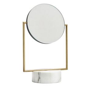 Espejo de mesa y pared decorativo de Metal de vidrio de alta calidad de lujo moderno para sala de estar dormitorio y oficina para uso en hoteles - Product Image 1