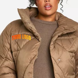 Doudoune respirante légère pour femmes manteau rembourré d'hiver avec isolation matelassée douce et capuche - Product Image 5