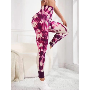 Leggings de yoga taille haute sans couture à séchage rapide pour femmes contrôle du ventre en tissu respirant pour les entraînements de gymnastique décontractés - Product Image 6