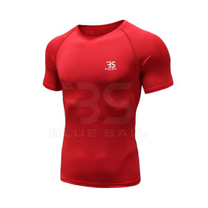 Custom Logo High Quality Wholesale Plain Jiu Jitsu Fitness Swim Shirts Printed Logo Short Sleeve <b>MMA</b> <b>Rash</b> <b>Guard</b> - Product Image 3