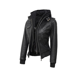 Blouson aviateur en cuir Blouson en cuir pour homme en cuir véritable - Product Image 1