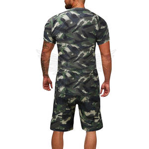 Ropa deportiva para hombre, conjunto de pantalones cortos de verano, camisetas de felpa francesa, pantalones cortos de chándal, camiseta informal de algodón 100% con pantalones cortos, conjuntos gemelos - Product Image 5