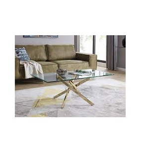 Juego de muebles de cocina de lujo para el hogar, mesa de comedor de piedra de mármol y vidrio dorado, diseño europeo, buena calidad - Product Image 3