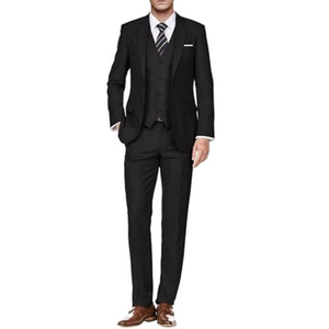 Trending One Button Solid Jacket Pants & <b>Tie</b> Set <b>Men's</b> 2 Piece Double Breasted <b>Slim</b> Fit Suit with Stretch Fabric - Product Image 4