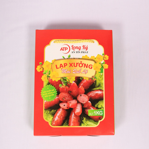 Stratification brillante de boîte à saucisses en papier recyclable imprimé personnalisé de haute qualité fabriquée au Vietnam pour l'emballage de viande transformée - Product Image 3