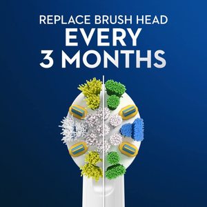 Têtes de brosse de rechange pour brosse à dents électrique Oral-B FlossAction, lot de 3, noir - Product Image 3