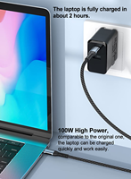 Câble de Charge USB Tressé en Nylon Durable 100W 5A, 1M 2M, Type C vers Type C, Charge Rapide PD, pour Téléphone Portable, Ordinateur Portable et Données Macbook