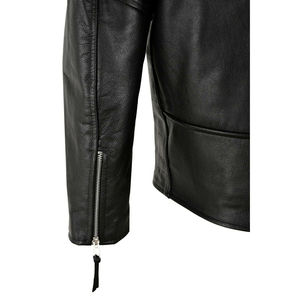 Veste d'hiver Automne Hiver Veste en cuir décontractée pour homme Veste en cuir à fermeture éclair pour homme Manches longues Veste en cuir tendance pour homme - Product Image 5