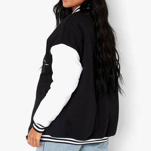 Veste d'hiver pour femmes de haute qualité manches longues personnalisable laine matelassée broderie respirant Bomber Design tricoté-vente en gros - Product Image 1