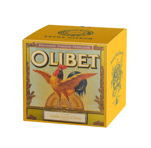 OLIBET Biscotti alla Crema di Burro Francese Extra Limone a Mezzaluna 140g (4.9 oz) - Confezione di Biscotti Tradizionali al Burro di Qualità Premium - Product Image 1