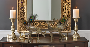 Elegante ciervo dorado escultura de latón de lujo abstracto Metal decoración del hogar estatuilla Vintage Feng Shui significado adornos de estilo artístico - Product Image 2