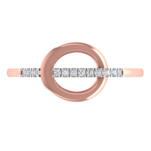 Anillo de Compromiso de Diamantes Chapado en Oro Rosa de 14K, Diseño Elegante, Aniversario, Venta Al por Mayor, Calidad Premium, Precio Barato, Superventas - Product Image 3