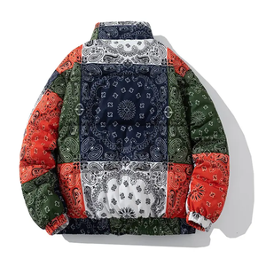 Blouson d'hiver personnalisé pour homme, réactif à la chaleur, en toile, coupe-vent, imperméable, thermochromique, style bomber, tendance - Product Image 6