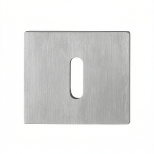 Stainless Steel Keyhole Escutcheon Pair OB Rectangular HOPPE with 2mm Thickness F69 Escutcheon E847NS for Blinds <b>Shades</b> Shutters - Product Image 2