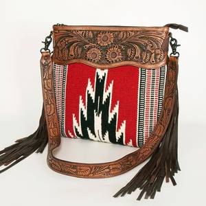 กระเป๋าสะพายข้างหนังแท้คุณภาพสูง, กระเป๋าหนังแท้สไตล์ลำลองกระเป๋าสะพายข้างแบบตะวันตกใหม่ทันสมัยสำหรับใช้ในชีวิตประจำวัน - Product Image 3