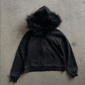 Sweat-shirts pour hommes de qualité supérieure, 100% coton, délavés au soleil, élégants, en polaire thermique uni avec un design respirant, impression en relief, vente en gros - Product Image 3