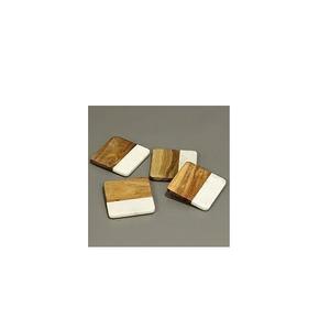 Table Ware <b>Marble</b> And Wood Coaster for Bar Hotel Home Table Use Creative <b>Marble</b> Wood Round Coaster Customize Cup Coaster - Product Image 1