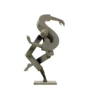 Hot seller Cast Aluminium Decorative Dancing Couple For Home Decor Sculptures Metal Dancing Statue Indian made product