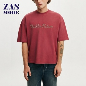 เสื้อยืดโอเวอร์ไซส์สตรีทแวร์ผู้ชายสุดหรู แขนสั้น ผ้าฝ้ายแท้ เนื้อเนียน ระบายอากาศได้ดี น้ำหนัก 300 กรัม รับผลิตแบรนด์ส่วนตัว - Product Image 1
