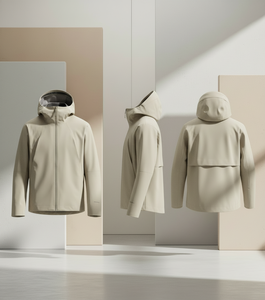 Veste coupe-vent décontractée pour homme d'été, couleur unie, coupe ajustée, veste légère avec fermeture éclair intégrale et capuche amovible pour l'extérieur - Product Image 6