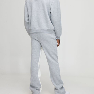 Survêtements à capuche unis personnalisés ensemble sweat à capuche en molleton de coton épais survêtement de sport d'hiver pour hommes - Product Image 3