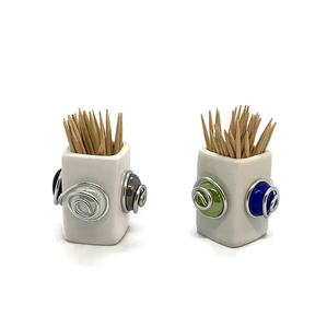 Safe And Teeth Cleaning <b>Toothpick</b> Holder with Natural Wood <b>Toothpicks</b> for Teeth Cleaning Unique Home Design Decoration - Product Image 4