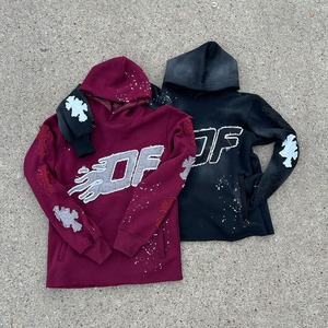 Sudaderas con Capucha de Invierno para Hombre de Primera Calidad, Tejido Desgastado, Felpa de Algodón, Sudaderas Unisex Personalizadas, Sudadera con Capucha de Araña - Product Image 4