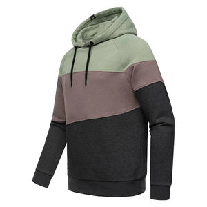 Sudadera con Capucha Personalizada de Alta Calidad para Hombre, 100% Algodón, Felpa, Gruesa, con Bloques de Color - Product Image 5