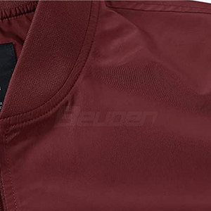 Blouson Bomber Homme Personnalisé 2024 en Satin/Polyester, Chauffant, Coupe-Vent, Respirant, Col Montant, Grande Taille, Style Urbain - Product Image 4
