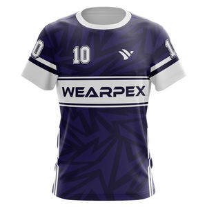 Vollständig digital gestaltetes, atmungsaktives, sublimiertes Fußballtrikot-Set in Schwarz und Gelb für Herren - Product Image 2