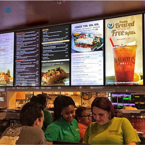 Ultra-slim nhôm hồ sơ <span class=keywords><strong>A4</strong></span> Kích thước backlit Led lightbox Tempered Glass menu khung với LED biểu ngữ hiển thị cho quảng cáo - Product Image 3