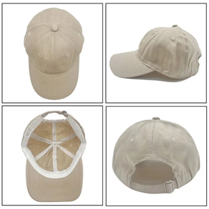 OEM personalizado bordado Unisex gorra de béisbol sin estructura Vintage lavado 100% algodón suave estilo de moda - Product Image 2