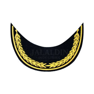 Visera Bordada a Mano con Doble Hoja de Roble y Hojas de Oro Bordadas - Product Image 2