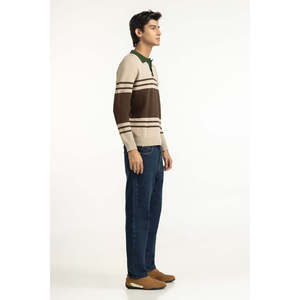 Suéter de Moda Masculina para Primavera, Sudadera con Capucha Transpirable de Punto Personalizado, con Botones, Logotipo y Estampado, Corte Regular MN-SWT-WS25-300 - Product Image 3