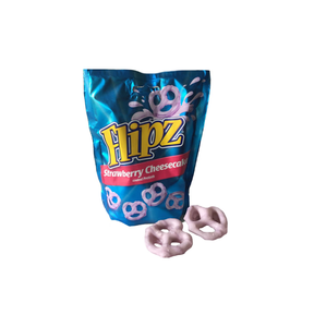 Venta al por mayor de Pretzels Flipz con sabor a tarta de queso de fresa, 90g, 16.1g de grasa saturada por 100g, para una textura cremosa y llena, Global - Product Image 3