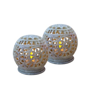 Soap Stone Candle Stand , <b>Tealight</b> Stand for bedroom Side Table Decor , Decorative Candle <b>Holder</b> - Product Image 2