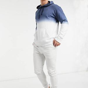 OEM Logo personnalisé deux tons Tie Dye Sweat à capuche Pull Hommes à manches longues Pull Garçon Streetwear Hiver Gaufré Printemps Couleur unie - Product Image 5