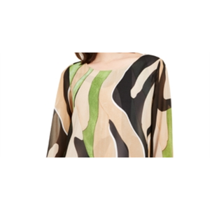 Top Leggero da Donna Alfani con Maniche a Angelo Stampate, Colore Caramello, Disponibile nelle Taglie dalla P a XL - Product Image 2