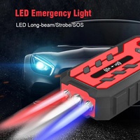 1200A Peak 12V Booster de batterie de voiture Jump Starter Portable Powerbank Built In Cable Support Wireless Charing LCD Display