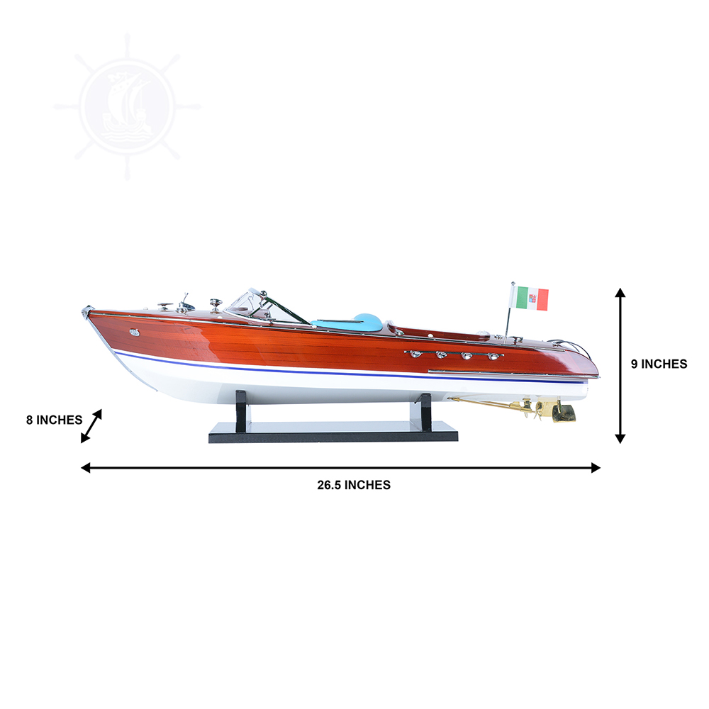 Handcrafted Riva Aquarama Model Ship - 60 Cm Wooden Replica