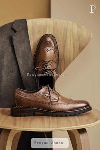 Cuero Brogue Diseño de lujo Zapatos de vestir Oficina Reunión Junta Reunión Disponible Cantidad a granel Zapatos de cuero real Calidad de exportación - Product Image 2