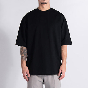 Camiseta de Verano para Hombre, Informal, Transpirable, Holgada, de Tela de Rizo, Manga Corta, Algodón, Ropa Urbana - Product Image 1