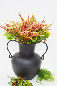 Vase à fleurs de couleur antique enduit de poudre de fantaisie de qualité supérieure avec poignées de créateur Vase de style luxueux pour la maison de luxe Style vintage - Product Image 3
