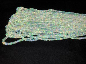 Perles rondes en opale d'Éthiopie en pierre naturelle, blanches, pour stylos, certifiées par un tiers, prix de gros - Product Image 2