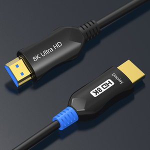 Câble optique actif <span class=keywords><strong>HDMI</strong></span> 2.1/2.0 de qualité supérieure, ultra haute définition 8K, fibre d'aramide, ultra haute vitesse, mâle vers mâle, certifié Plenum - Product Image 2