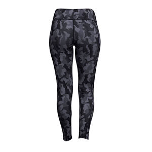 Mallas de entrenamiento de cintura alta para mujer, pantalones deportivos transpirables de secado rápido con patrón estampado, pantalones largos informales de moda - Product Image 4