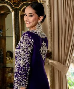 Women's Best Quality New Designer Party <b>Top</b> Pallazo & Dupatta Set by TENNECY-Reversible Quick Dry All Seasons - Product Image 4