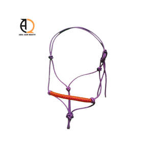 Harnais de selle western de qualité authentique pour l'équitation, en nylon, fait à la main, en cuir et en corde - Product Image 3