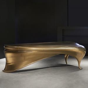 Pieds en métal argenté style meubles de salon rond moderne décoratif décor à la maison moderne Table d'appoint en métal - Product Image 1