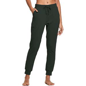 Nueva llegada de alta calidad 100% francés Terry algodón Crew sudadera Joggers conjuntos de mujer elástico plano personalizable Logo chándal - Product Image 2